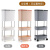 海斯迪克 厨房分类垃圾桶 厨余干湿分离带盖垃圾桶 带轮多层收纳置物架 三层橘粉色 HKT-601