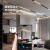 无主灯照明客厅餐厅嵌入式磁吸轨道灯简约现代LED智能明装线形灯 通用型预埋轨道/1.5米 厚度1.6m