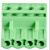 插拔式PCB接线端子绿色接线端母孔座2EDGK5.08-2P24P接线端子头铜 9P