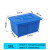 带盖水箱长方形塑料蓝色614水箱养殖箱周转分拣箱胶箱海鲜水产周转箱 蓝加盖子 白加盖子70k外尺寸510*380*290mm