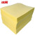 冰禹 BGA-170 工业吸油棉（100片) 吸油片 强力清洁吸油垫 黄色40cm*50cm*2mm