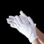 白手套棉礼仪薄款文玩盘珠布工作男女干活劳保耐磨开车夏季汗布 白色超薄款（12双） XL