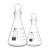 玻璃锥形瓶具塞三角烧瓶带玻璃塞玻璃三角烧杯耐高温50/100/150/250/500/1000m 500ml