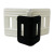 乐霍 护角塑料黑色白色打包带有孔打包扣塑钢带家具纸箱包装防滑护边垫 标准款100个