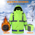 冬季反光棉衣高速交通公路工作安全服防雨水荧光外套保暖棉袄 雨衣外套Y01-165cm