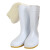 白色棉雨鞋加绒加厚耐油防滑雨靴耐酸碱专用防水保暖加棉水鞋 中筒棉雨鞋 44