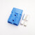 蓝色插头350A-600V电动叉车蓄电池充电口插座接插件接口 350A+50平方线+线长100厘米+M10公母对