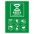 新国标分类垃圾桶可回收其他垃圾标志贴纸 14*21cm绿色易腐贴纸