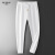 DK品牌男装休闲裤男夏季薄款时尚垂感运动裤子纯色百搭潮流束脚长裤 白色FRL9918 M