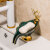 香皂盒轻奢风陶瓷家用皂碟沥水浴室卫生间创意不积水肥皂盒碟 银色熊纸巾架