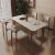 塞乐迪北欧风实木岩板餐桌椅组合折叠小户型多功能桌子可伸缩白蜡木饭桌 白蜡木伸缩餐桌(+12mm岩板) 110cm 拉伸-1.4米(6椅)