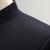 AHPRZ中山装套装男青年韩版修身中式中华立领西装唐装结婚伴郎礼服 中山装藏青色西服+裤子 160/XS