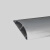 DS 铝合金线槽 6号特厚款 1米/根 壁厚1.3mm 半圆弧形地面压线槽