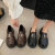 范琪玫时尚与实用的结合尽在一双乐福鞋中跟(3-5cm)松糕 棕色 36