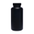 垒固 HDPE塑料圆瓶带刻度试剂瓶带内盖分装瓶 黑色大口150ml（10个）