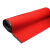 罗德力 PVC双条纹地垫 商用防滑地毯走廊地垫门垫耐磨复合底 宽2.0米整卷长15米大红色