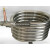 316不锈钢套管换热器专业螺纹套管空气能热泵热交换器制冷配件 10匹 316L不锈钢套管 内316外304