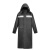 3531雨衣长版身防暴雨物管保安徒步防雨风衣两件式牛津 黑色升级款(单层) XL