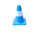 PVC路锥锥桶 施工临时隔离墩pvc交通反光锥 圆形雪糕筒彩色路障 30公分深蓝