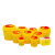 旷峙 实验室耗材 垃圾桶 锐器盒 圆形利器盒 黄色一次性塑料方形垃圾桶10 L圆形