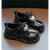 ABC HOLY女童鞋子夏季透气新款儿童小皮鞋黑色英伦中大童演出公主单鞋软底 米色 28标准运动码