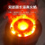 妙普乐圆形雾化壁炉火焰篝火可定制户外防水壁炉芯 嵌入式 电子 400mm直径圆形单火焰3mm面
