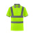 久匀 反光T恤夏季广告POLO衫反光衣道路安全服工作装短袖体恤 荧光黄 XL