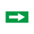 京开隆 流向标识 管道介质流向箭头标识管道标识贴箭头标签 绿底白字60*60