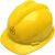 嘉达abs加厚高强度防砸V型安全帽夏季透气工地施工监理 明黄色