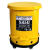 防火垃圾桶危废化学品钢制阻燃危险品废弃物实验室废品废液收集桶 10加仑/37.8升  西斯贝尔  黄色