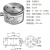 高精度称重感测器工业级不锈钢微型测力压力拉压力重量控制数显表 量程050KG 直径41.2高度25