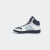 adidas HOOPS 3.0加绒保暖休闲中帮篮球板鞋男小童阿迪达斯轻运动 白色/藏青色/蓝色 30(180mm)