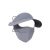 格微诗防晒帽黑胶面脸罩口罩定制logo防紫外线户外透气冰丝脸基尼遮阳帽 口罩（2双）实惠