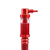 浙安 消防烟枪伸缩二合一 烟感温感测试探测检测试验设备仪器 红色 一组