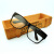 电焊墨镜批发黑色太阳镜电焊镜用平光镜玻璃镜片潮男女眼镜 5018白片