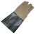赫思迪格 牛皮电焊手套（颜色随机发货）防烫隔热焊接半皮手套 二层牛皮革袖焊工手套  1双 JG-1678