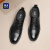 海澜之家HLA皮鞋男士商务鞋三段式德比鞋HAAPXM2DAL102 黑色升级款38