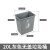 长方形垃圾分类垃圾桶户外塑料摇盖式大号环卫家用楼道环保垃圾桶 20升无盖垃圾桶灰色）