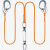 坎乐空调安装安全绳高空作业安全带绳索户外施工保险带电工保护带 5米双中钩