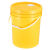 加厚级塑料桶带盖涂料油漆桶空桶20/25L升公斤酒精消毒液水桶 20L黑色-加厚易开盖款-非食品级