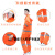 环卫雨衣雨裤套装男施工橙色带反光条分体式道路保洁清洁工人工地 桔红普通款 M