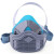 1502防尘口罩工业粉尘透气口鼻罩装修电焊硅胶防毒面具呼吸器 面具+【40片活性炭棉】