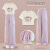 OIUO女童夏装套装2024新款洋气儿童夏款初中生大童夏季短袖两（1套） 15029粉紫色+9937米白色 120cm
