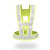 反光背心LED灯发光闪光反光充电高速交通夜光反光衣安全施工马甲 桔色(充电款-常规款)