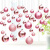 映融新年装饰彩球挂饰商场店铺吊球春节天花板挂件屋顶悬挂亮光球布置 银色粉色30个装＋线 见主图