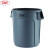 GNF塑料储物桶带盖餐厅厨房泔水潲水厨余无盖户外物业环卫垃圾桶 121升灰色无盖