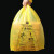 120*140cm/50只垃圾袋新料加厚特厚黄色拉圾袋医院废物包装袋 灰色100升生活垃圾桶有盖