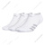 阿迪达斯 （adidas）男袜子新款透气吸汗跑步袜运动袜短袜低帮隐形袜10517013 WhiteGl White/Glory Blue
