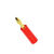 4MM香蕉插头音频接线端子免焊灯笼插头音响线插头音响香蕉头红黑 红色（单个）