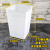 加厚糖水桶白色桶长方形塑料包装密封方形桶带盖储物冷藏桶奶茶桶食物冷饮桶耐高温桶小冰桶冰粉冷藏小白桶 正方形（无盖）22升 满十个送一个
